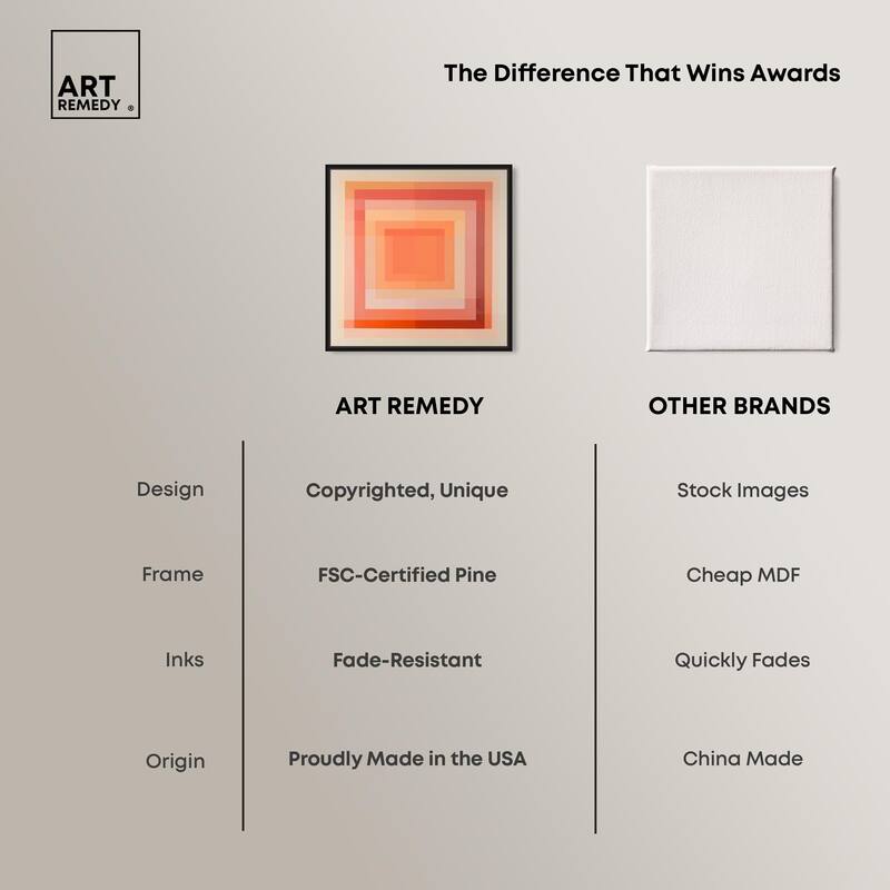 Minimal Color Blocks III Canvas by Art Remedy