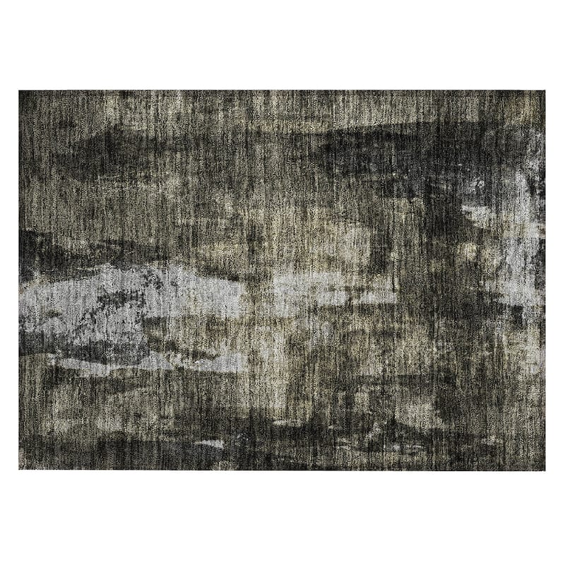 Machine Washable Indoor/ Outdoor Contemporary Chantille Rug
