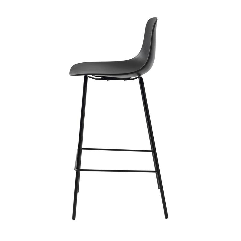 Rye Studio PVC Chairs with Matching Steel Legs, Set of 2