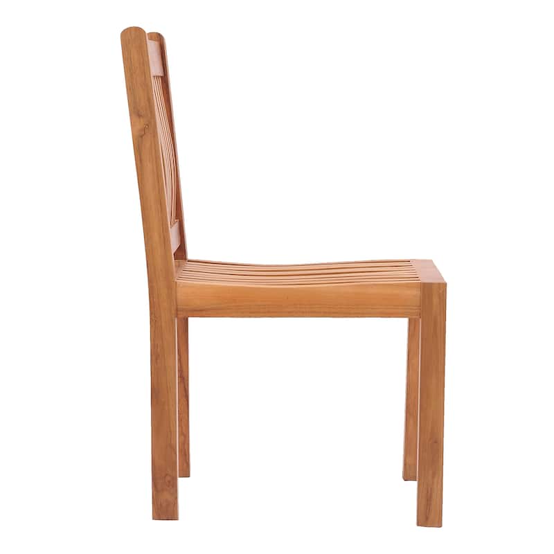 Chic Teak Elzas Teak Wood Indoor/ Outdoor Dining Side Chair