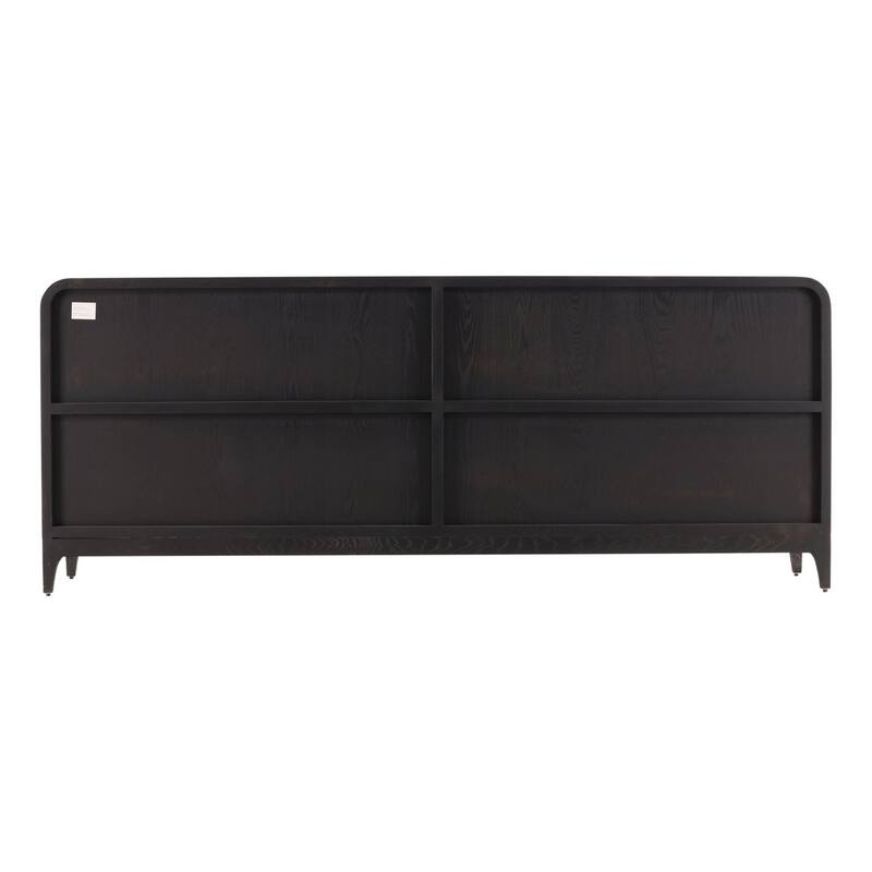 Furniture Classics Avora Chocolate Oak and Glass Sideboard Storage