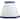 White Cotton Chandelier Lamp Shade, 6-inch, Hardback, Clip on, Blue Trim