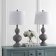 preview thumbnail 2 of 4, SAFAVIEH Lighting 29-inch Ephraim Brown LED Table Lamp (Set of 2) - 15"x15"x28.5"