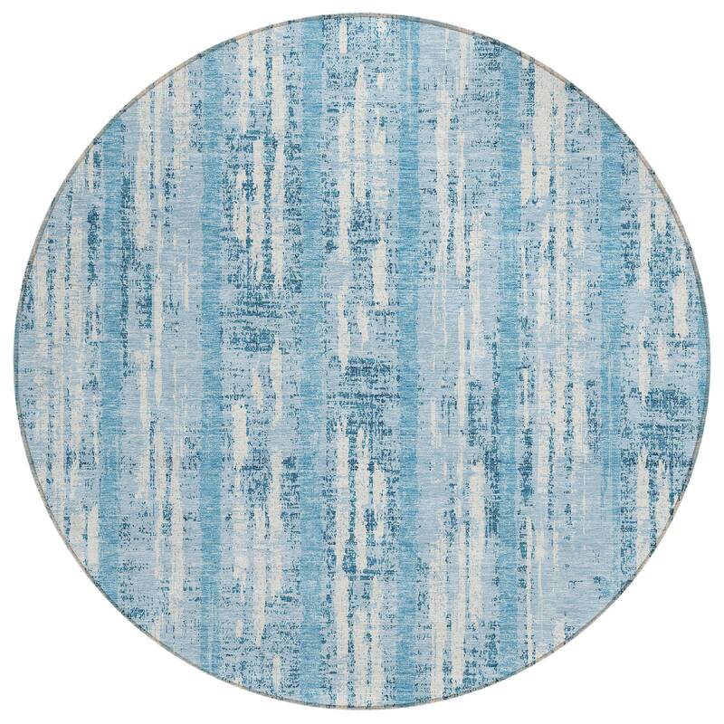 Machine Washable Indoor/ Outdoor Chantille Ombre Stripe Rug