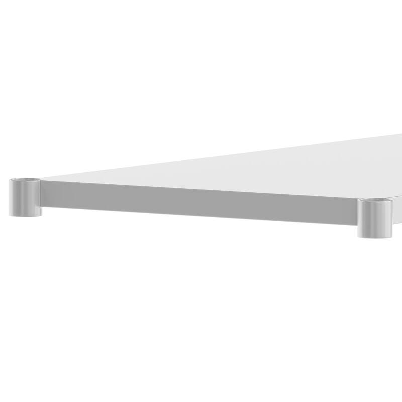 Galvanized Steel Adjustable Add-On Work Table Restaurant Shelf for Work Tables