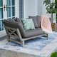 preview thumbnail 1 of 51, Cambridge Casual West Lake Convertible Wood Outdoor Sofa Daybed