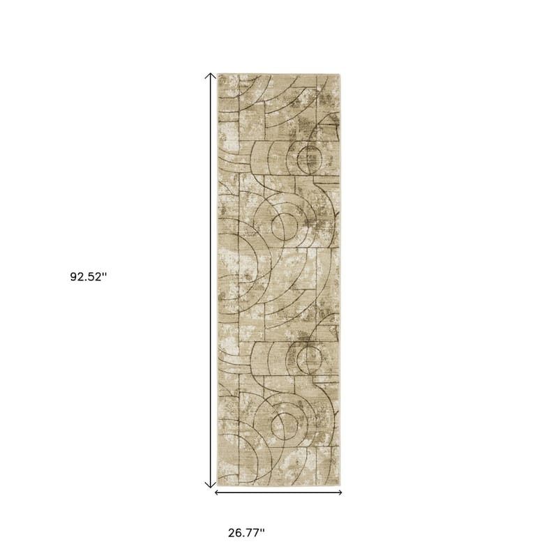 HomeRootsGeometric Modern Rectangle Area Rug