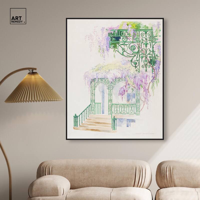 Cast Iron Porch Railing Canvas by Art Remedy