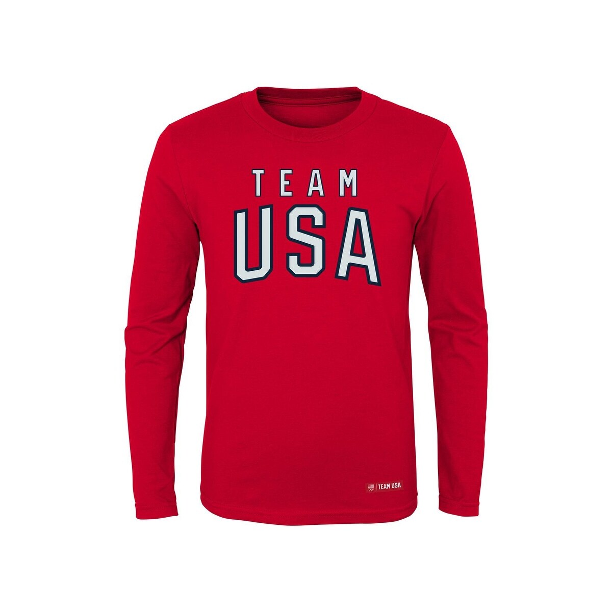 Shop Team Usa Mens Slogan T Shirt Athleisure Long Sleeve