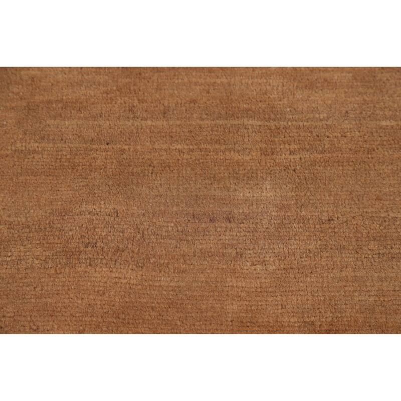 Modern Gabbeh Oriental Area Rug Hand-Knotted Wool Carpet - 6'8" x 9'5"