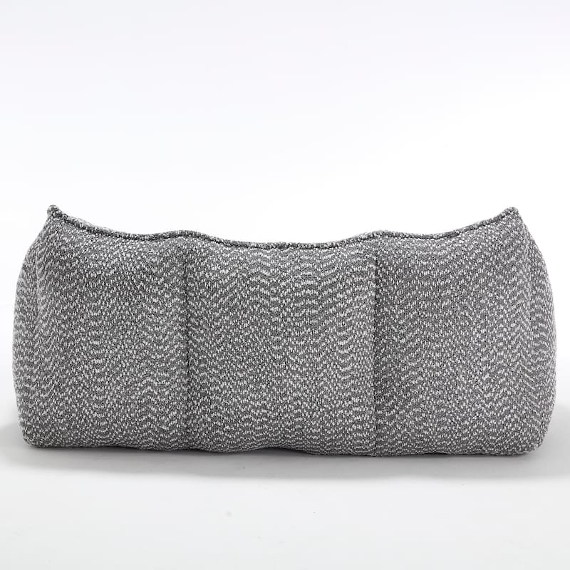 Giant Bean Bag Loveseat Sofa with Armrest for Living Room