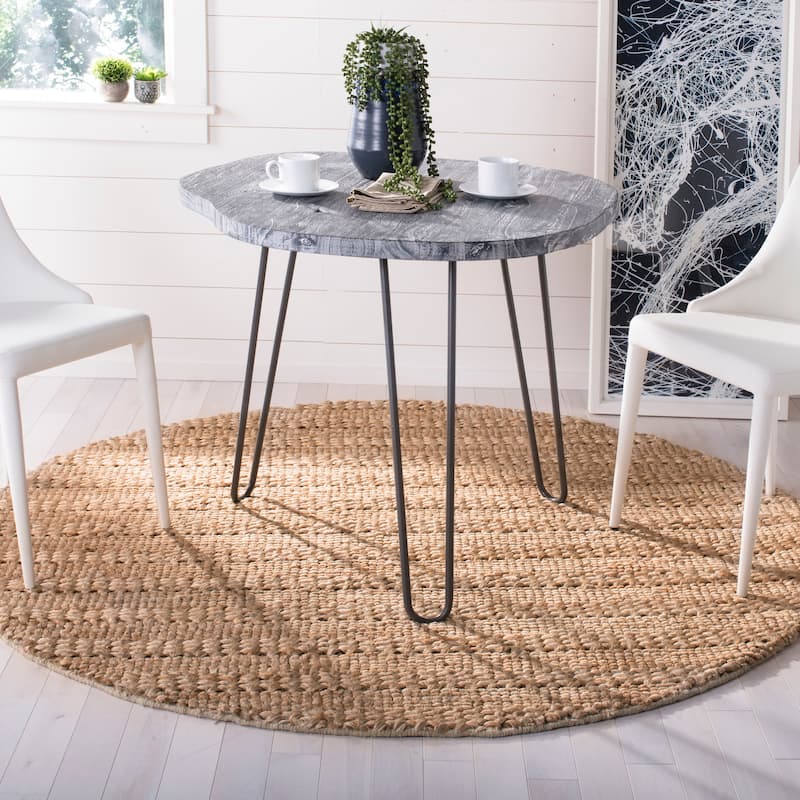 SAFAVIEH Handmade Natural Fiber Zaniyah Jute Rug - 6' Round - Natural