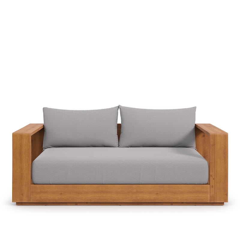 Tahoe Acacia Wood Outdoor Patio Acacia Wood Loveseat