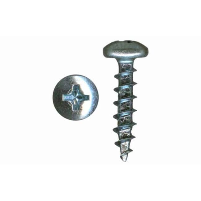 Knape and Vogt #8 x 5/8" Pan Head Phillips Zinc Coarse Screw for Misc - Zinc