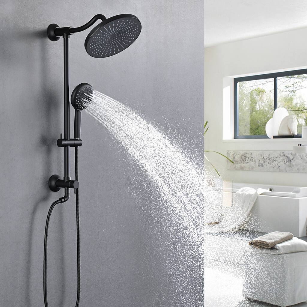 YASINU 5-Setting Handheld Shower System with Handheld Shower head & Rain Shower Combo Set