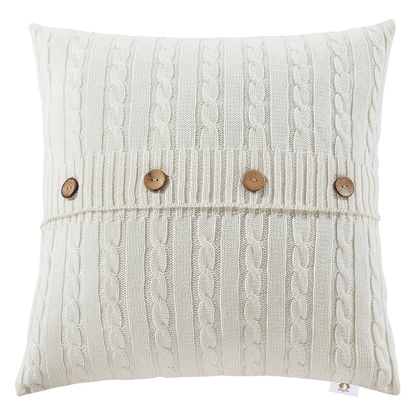cable cotton knit throw pillow case Bed Bath Beyond 22065762
