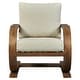 preview thumbnail 1 of 4, Uttermost 23042 Bedrich 30" Wide Accent Chair Weathered Pecan
