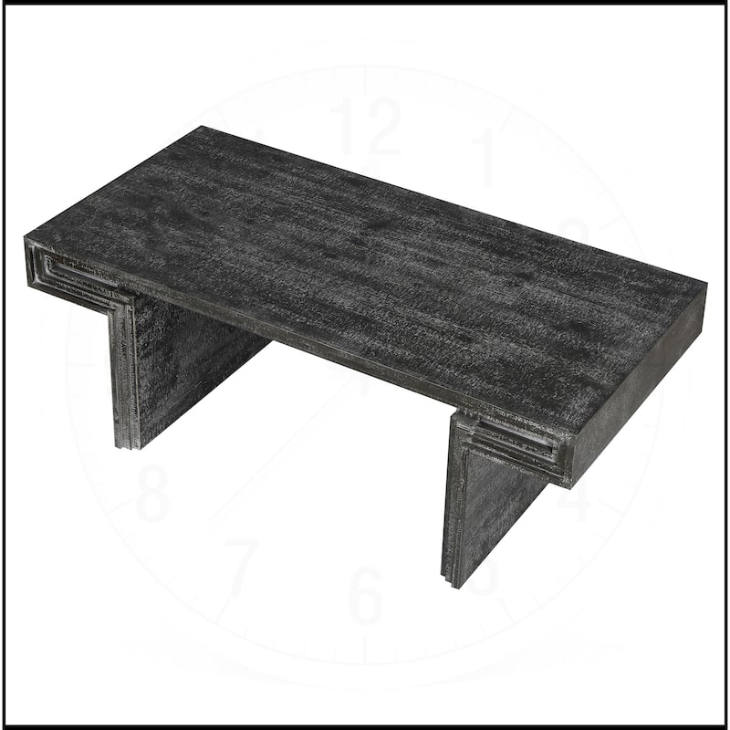 Double-Tier American Vintage Industrial Coffee Table