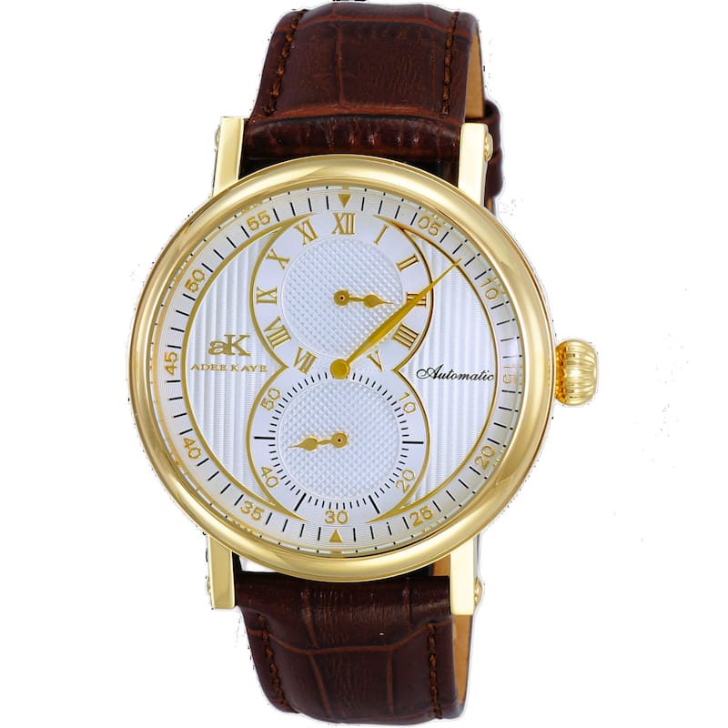 Adee Kaye Men's Mondo Silver Dial Watch - AK5665-MGSV - 6 (36)