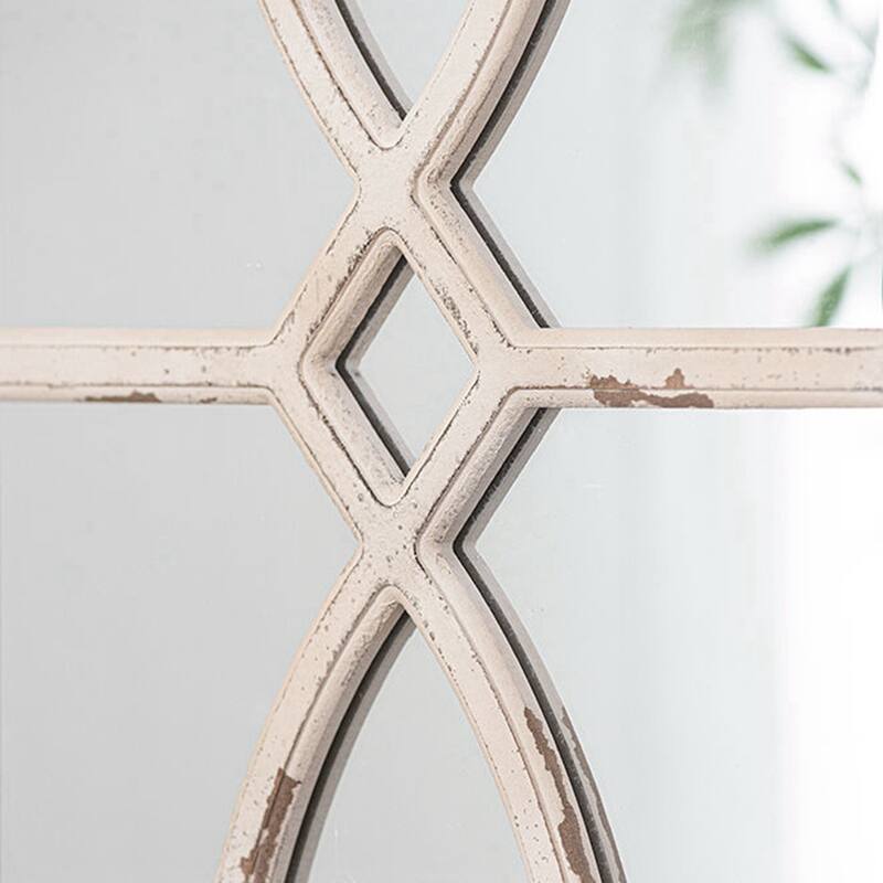 16" x 23" Rectangular Wooden Wall Mirror