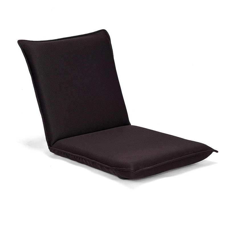 6-Position Lazy Man Sofa Chair with Soft Cushion for Relaxation - 39.5" x 18" x 3" - Coffee