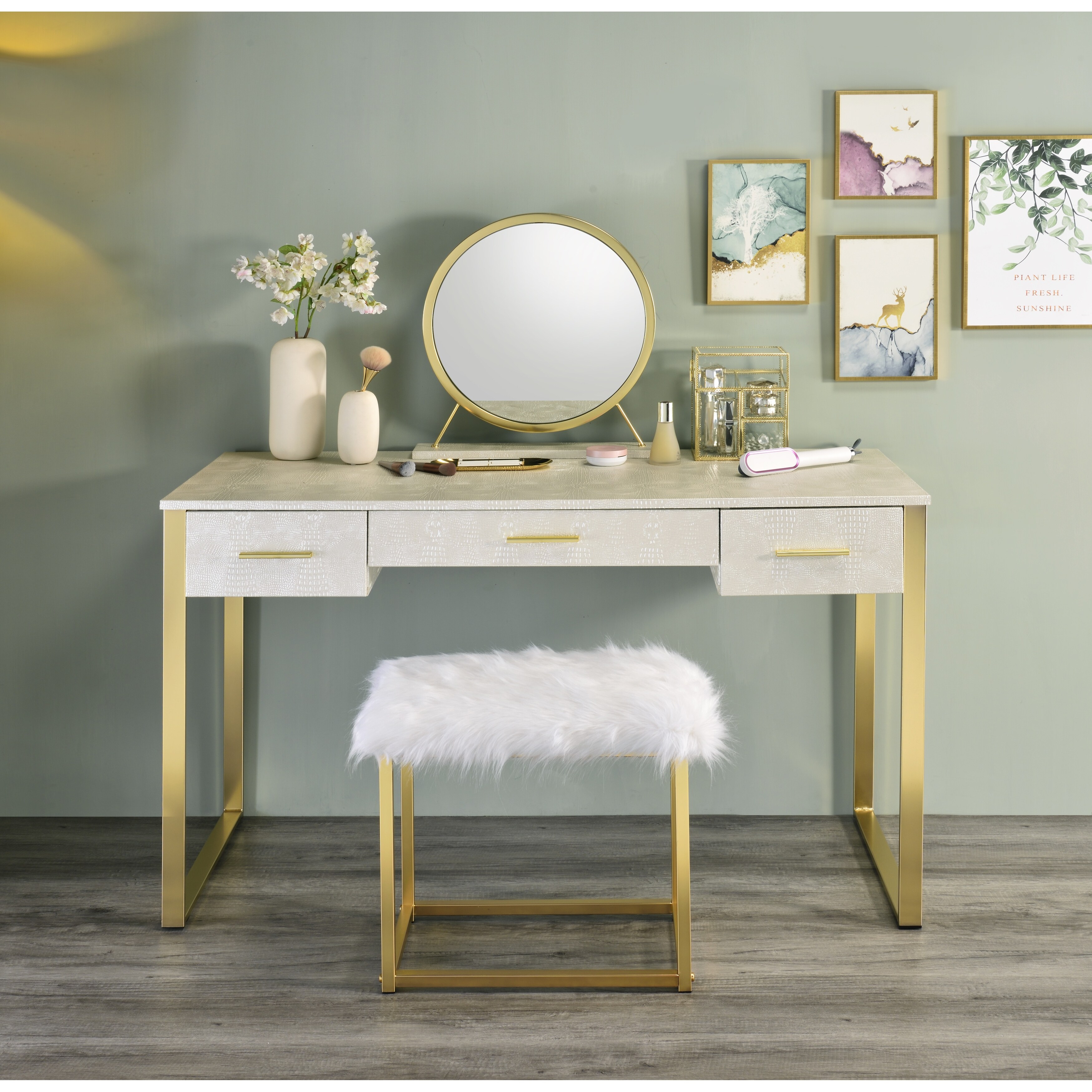 Vanity table bed clearance bath and beyond