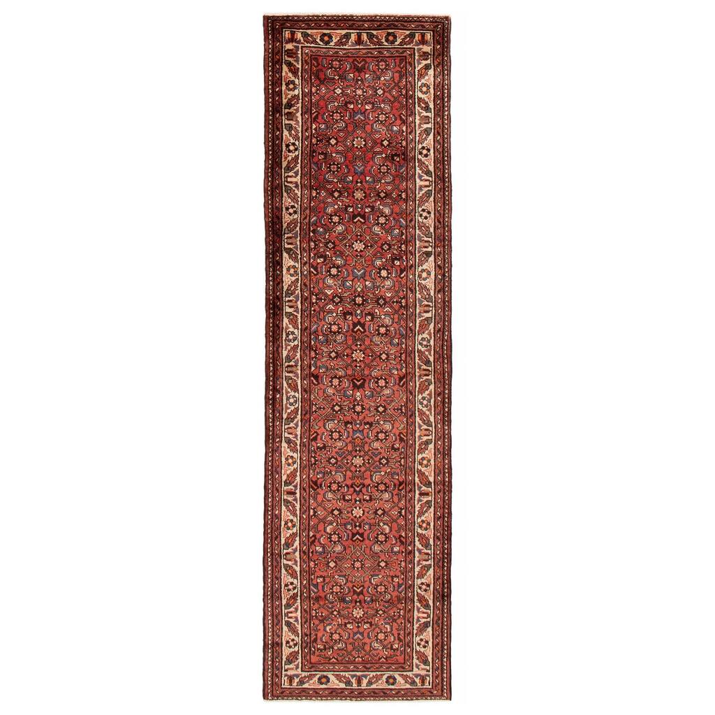 ECARPETGALLERY Hand-knotted Andelz Red Wool Rug - 2'9 x 10'5