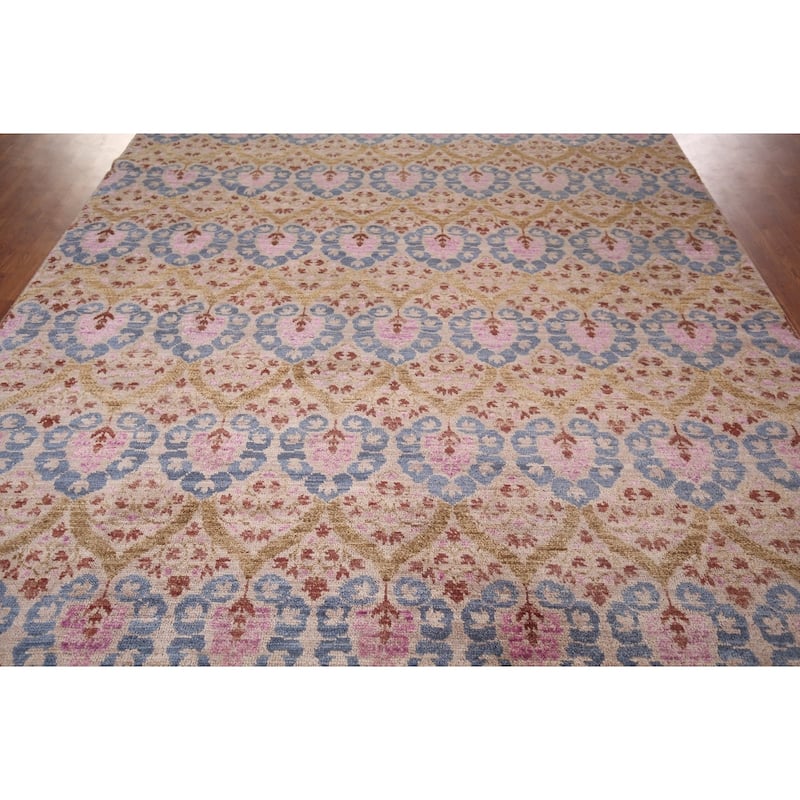 All-Over Handmade Contemporary Indian Area Rug Oriental Jute Carpet - 8'0" X 10'1"