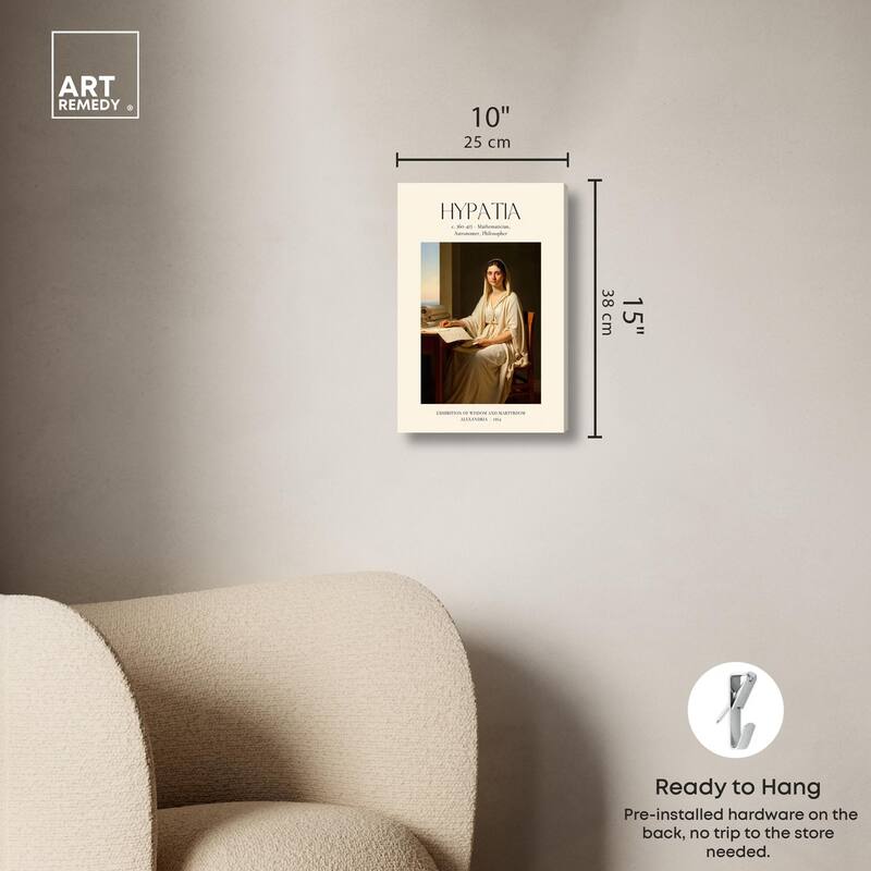 Philosopher of Alexandria Canvas by Art Remedy, Gallery Wrapped