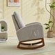 preview thumbnail 73 of 75, Upholstered Rocking Chair Nursery Chair with High Back and Side Pocket