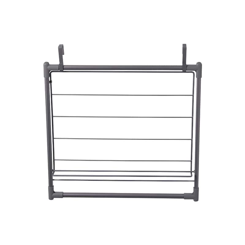 Household Essentials Metal Expandable Over the Door Drying Rack - 22.0"L x 2.1"W x 20.9"H
