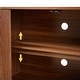 preview thumbnail 4 of 4, Modern 64" Sideboard Storage Cabinet with Wave Design, Buffet Console TV Stand with Adjustable Shelves for Dining Room