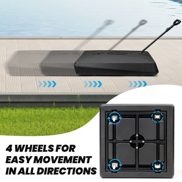 PURPLE LEAF 11ft Square Patio Cantilever Umbrella With Base - On Sale - Bed Bath & Beyond - 38926399