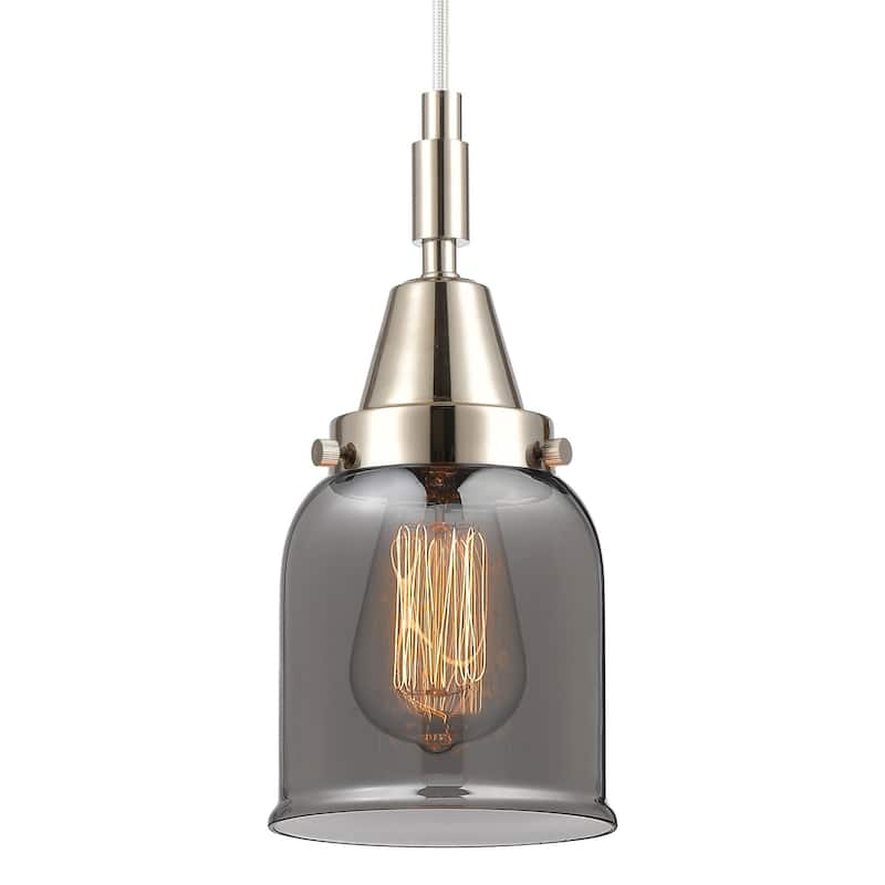 Innovations Lighting 447-1P-G53 Bell 5" Wide Mini Pendant with Light - Polished Nickel