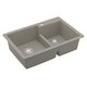preview thumbnail 27 of 54, Karran Top Mount Large/Small Bowl Quartz Kitchen Sink - 33" x 22" x 9" - 33" x 22" x 9"