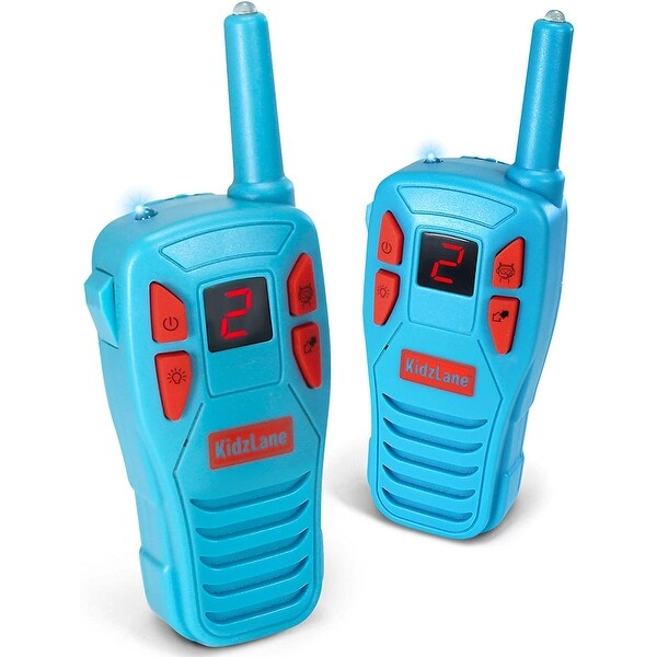 Kidzlane Voice Changing Walkie Talkies for Kids - 2 Mile Range, 8 Channels, Flashlight, & Call Alert. Opens flyout.