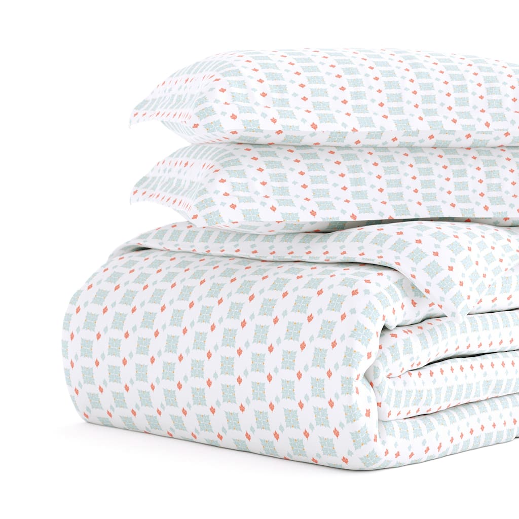 Becky Cameron Lights in Blue 3-piece Duvet Cover Set