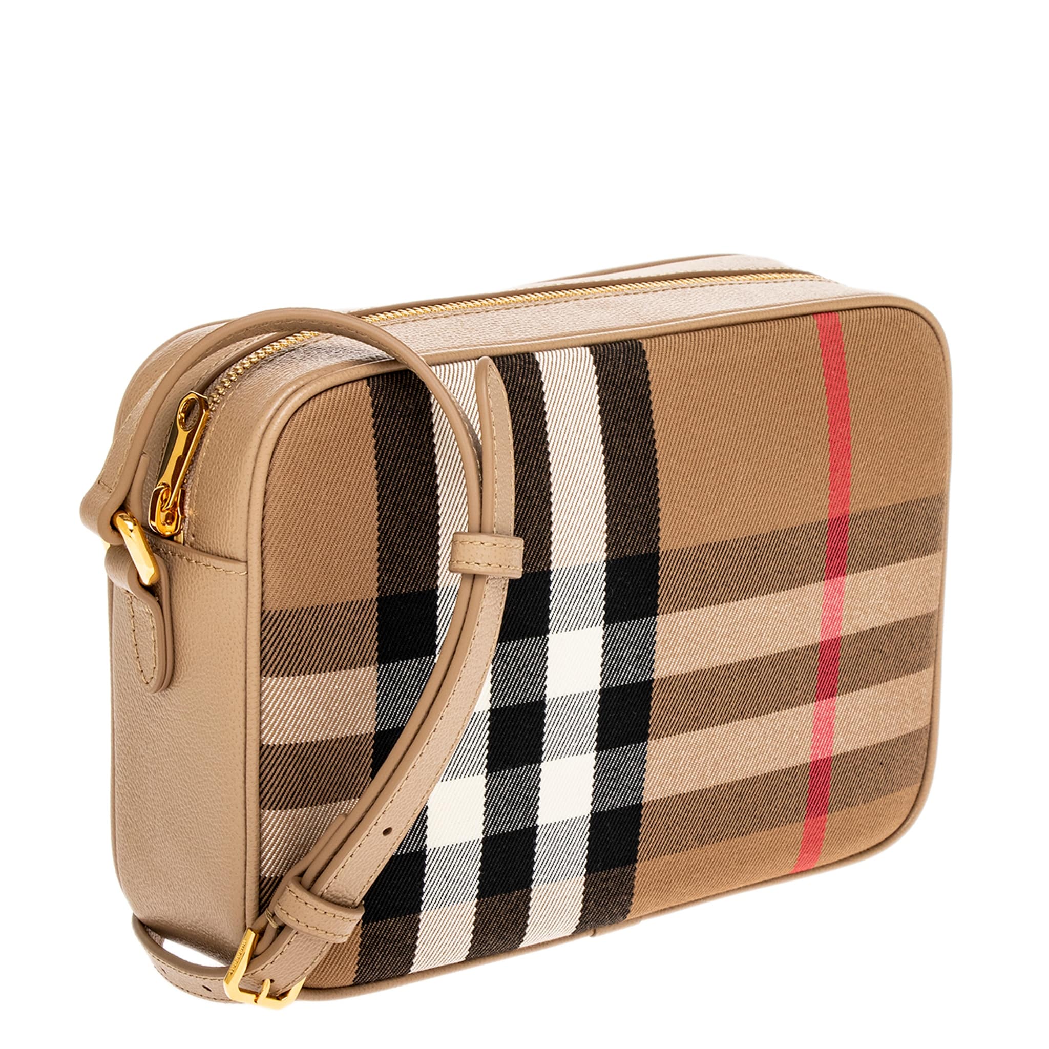 Burberry Check Crossbody Bag - Overstock - 42763317