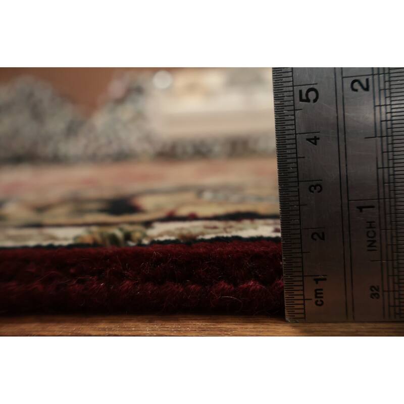 Hand Knotted Oriental 100% Wool Carpet Traditional Floral Red Agra Area Rug - 6' 1'' X 4' 0''