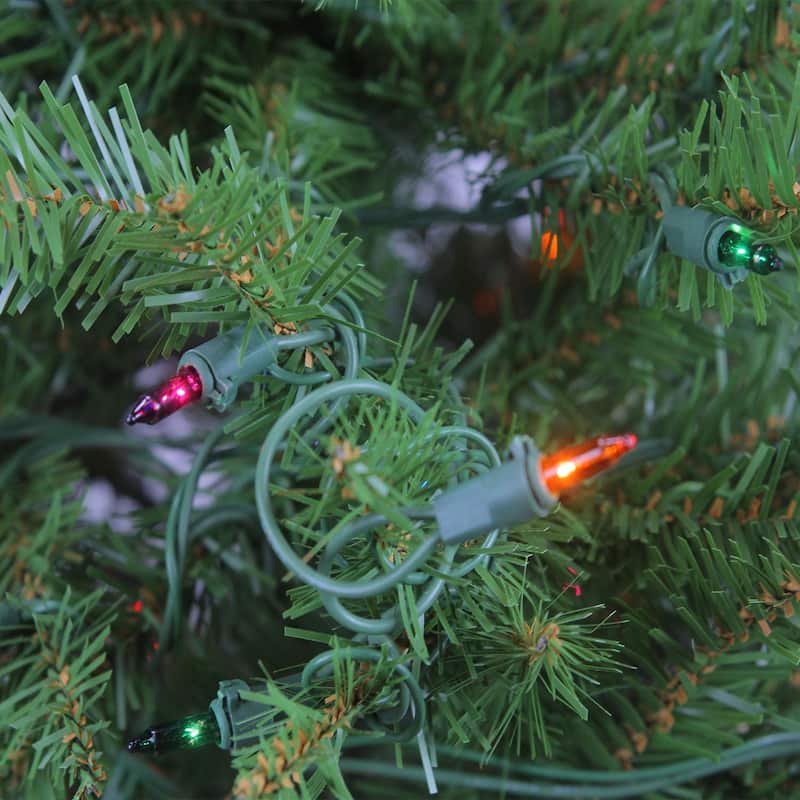 Pre-Lit Artificial Northern Pine Christmas Tree 16' Multicolor Lights - over-10-feet