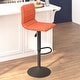 preview thumbnail 8 of 111, Modern Vinyl Stitch Back Adjustable Height Barstool - 16"W x 19"D x 35" - 44"H