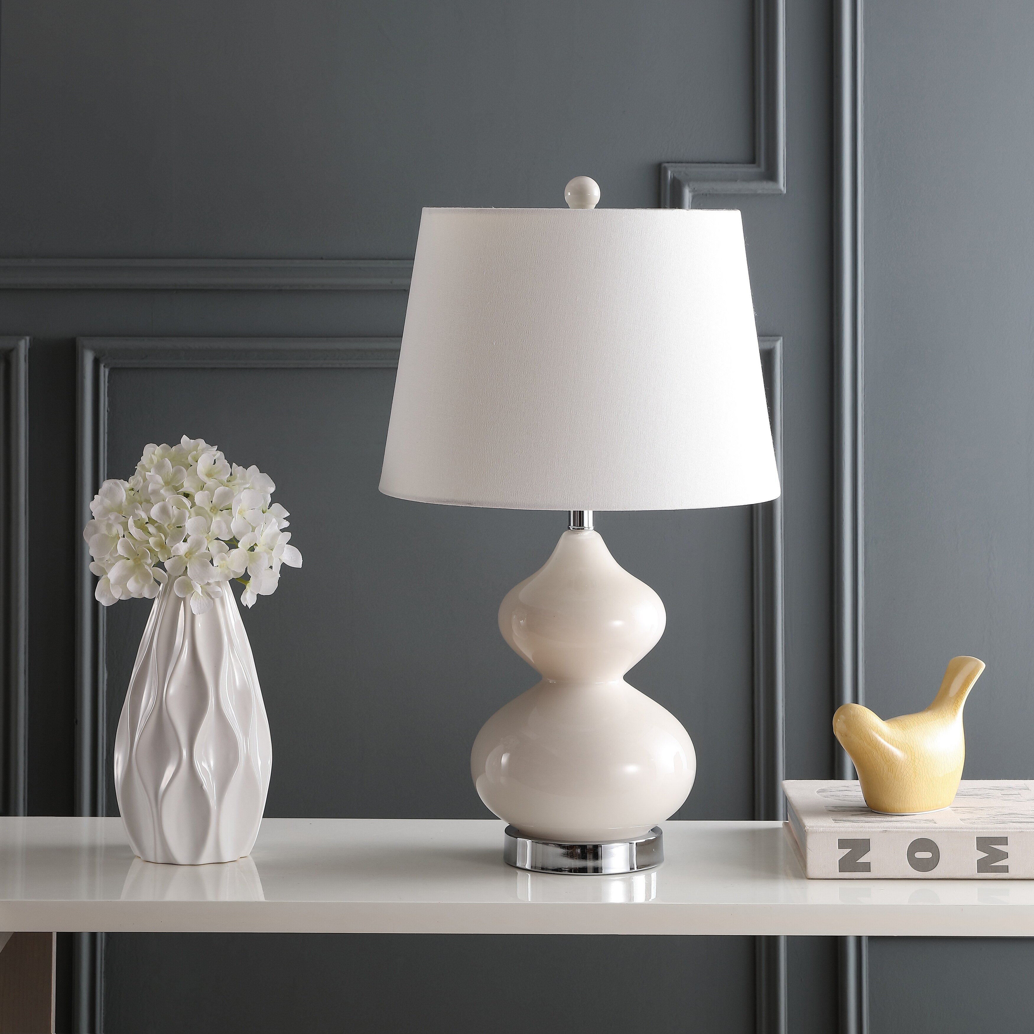 White double gourd table best sale lamp
