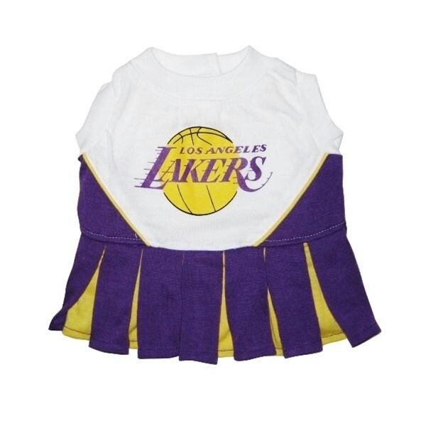 Shop Los Angeles Lakers Cheerleader Dog Dress - X-Small ...
