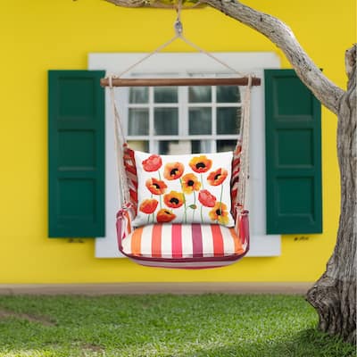 Magnolia Casual Swing Set 4 piece - Cristina Stripe w/ Poppy Blossoms