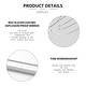 preview thumbnail 32 of 167, Dovelina Modern Full Length Floor Mirror - Freestanding Vanity Mirror for Bathroom or Living Space