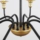 preview thumbnail 11 of 45, 8-Light Rustic Candlestick Island Chandelier Linear Chandelier Lighting for Kitchen Island