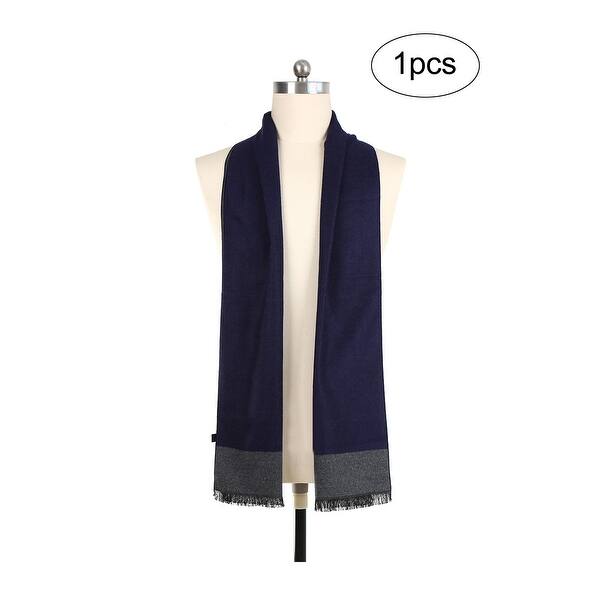Shop Men Plaids Warm Winter Soft Wrap Shawl Long Scarves Dark Gray