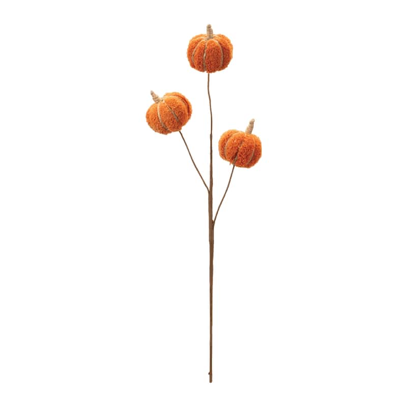 Plush Fall Pumpkin Spray (Set of 6)