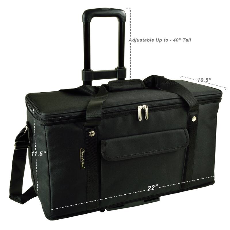Army Black Knights Collapsible Cooler on Wheels