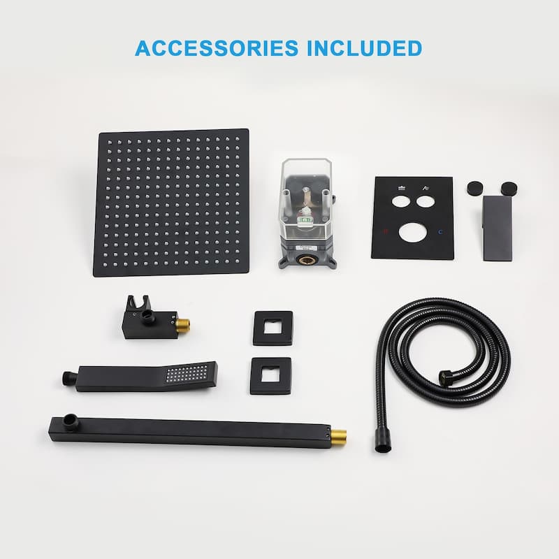 Modern Wall Mounted Dual Shower Head Shower Set